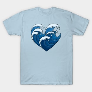 Waves Heart T-Shirt